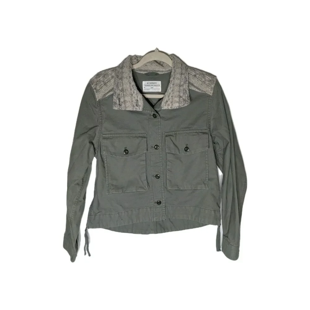 REI Co-op Trailsmith Utility Jacket Women's Sz S Gray Military Novelty Outdoors